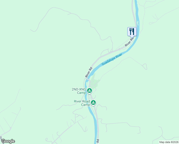 map of restaurants, bars, coffee shops, grocery stores, and more near 6836 River Road in New Braunfels