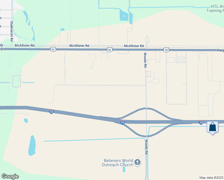 map of restaurants, bars, coffee shops, grocery stores, and more near 100 Empire Boulevard in Brookshire