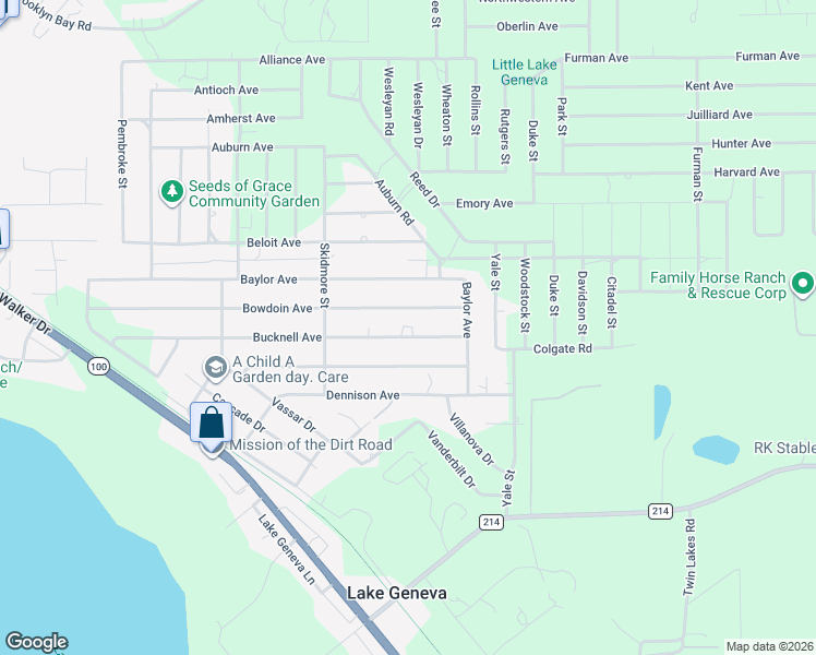 map of restaurants, bars, coffee shops, grocery stores, and more near 6290 Bucknell Avenue in Keystone Heights