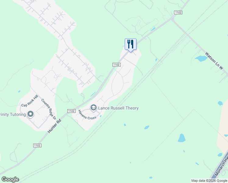 map of restaurants, bars, coffee shops, grocery stores, and more near 6023 Ballast Trail in New Braunfels