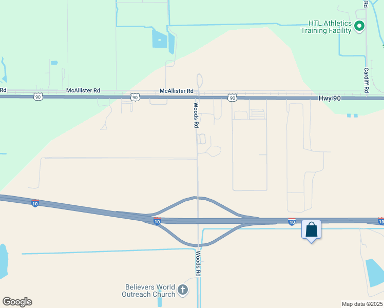 map of restaurants, bars, coffee shops, grocery stores, and more near 100 Empire Boulevard in Brookshire