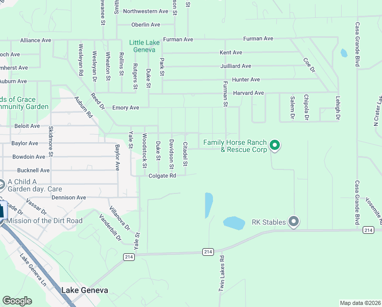 map of restaurants, bars, coffee shops, grocery stores, and more near 6175 Cornell Road in Keystone Heights