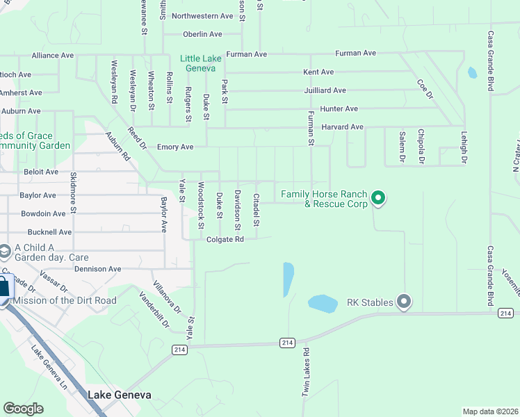 map of restaurants, bars, coffee shops, grocery stores, and more near 7252 Citadel Street in Keystone Heights