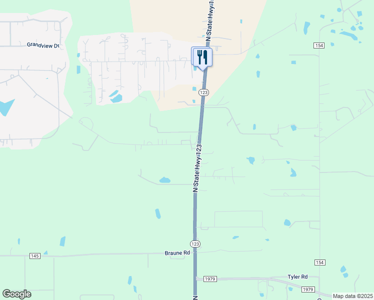 map of restaurants, bars, coffee shops, grocery stores, and more near 153 Ridge Drive in San Marcos