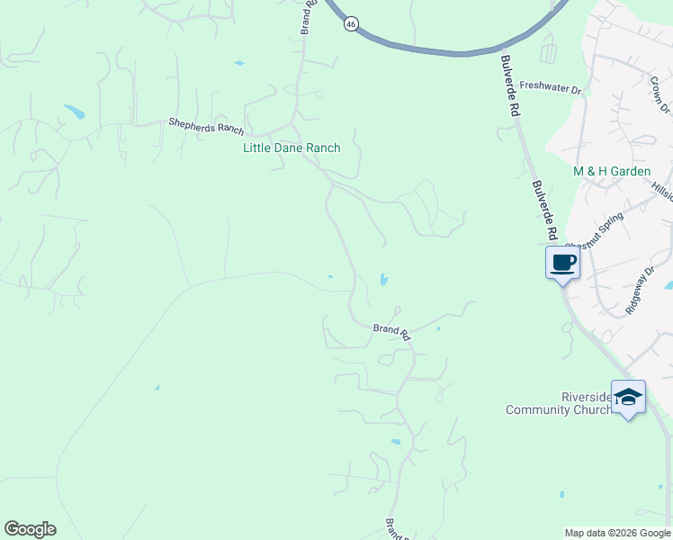 map of restaurants, bars, coffee shops, grocery stores, and more near 1051 Brand Road in Bulverde