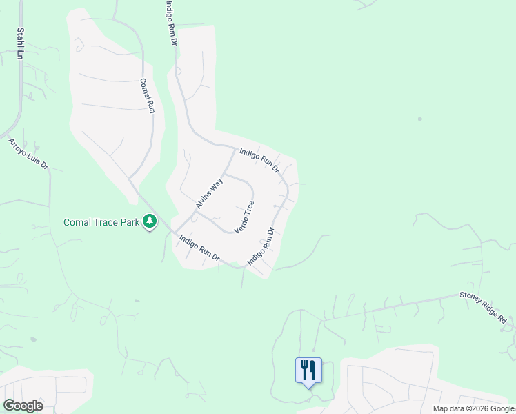 map of restaurants, bars, coffee shops, grocery stores, and more near 181 Verde Trce in Bulverde