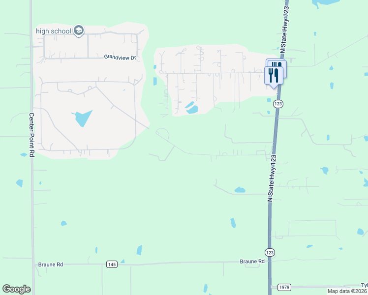 map of restaurants, bars, coffee shops, grocery stores, and more near 600 Ridge Drive in San Marcos