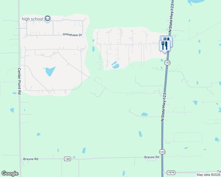 map of restaurants, bars, coffee shops, grocery stores, and more near 600 Ridge Drive in San Marcos