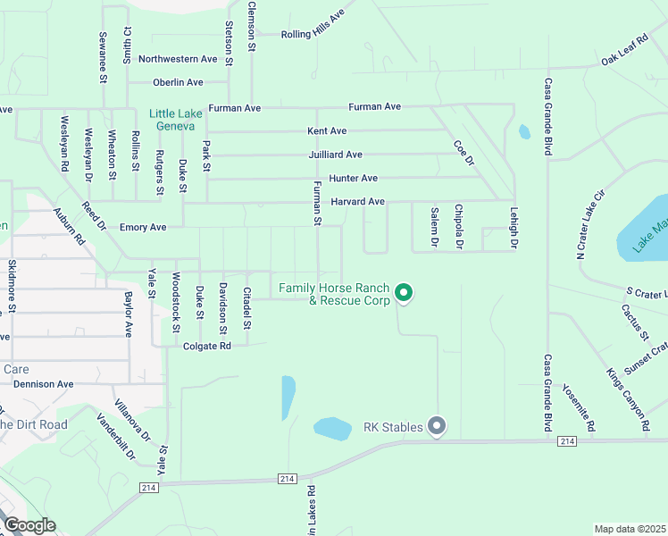map of restaurants, bars, coffee shops, grocery stores, and more near 6112 Cornell Road in Keystone Heights
