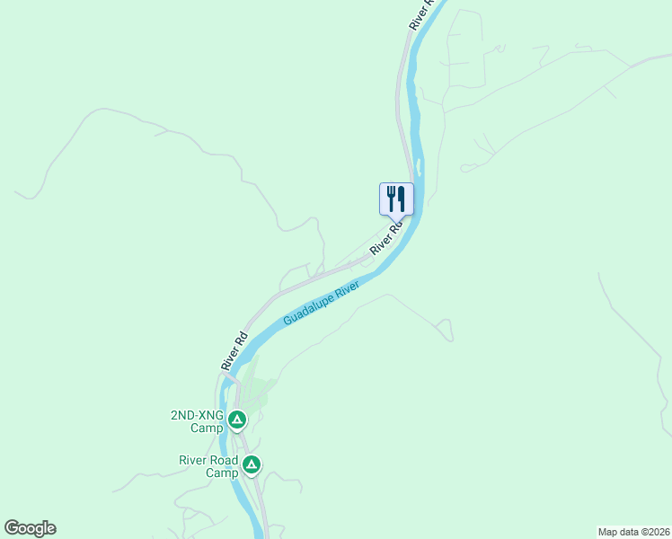 map of restaurants, bars, coffee shops, grocery stores, and more near 7200 River Road in New Braunfels