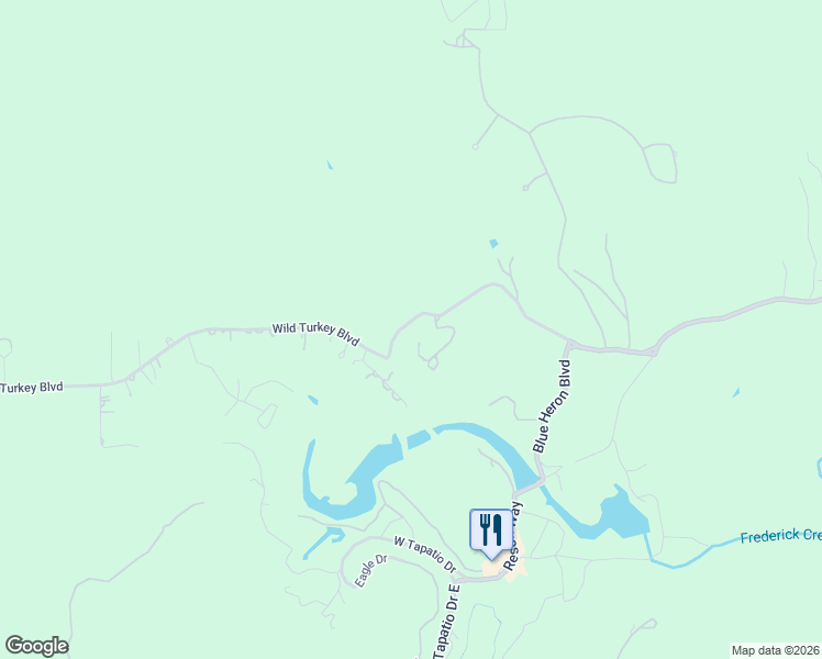 map of restaurants, bars, coffee shops, grocery stores, and more near 100 Wild Turkey Boulevard in Boerne