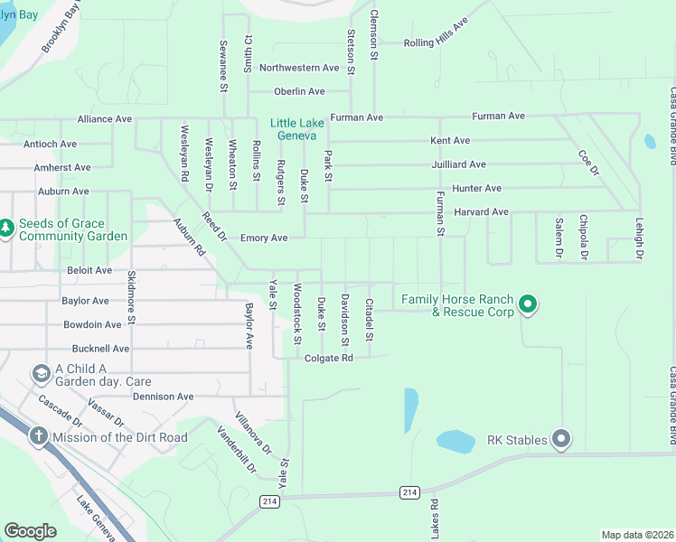 map of restaurants, bars, coffee shops, grocery stores, and more near 7227 Duke Street in Keystone Heights