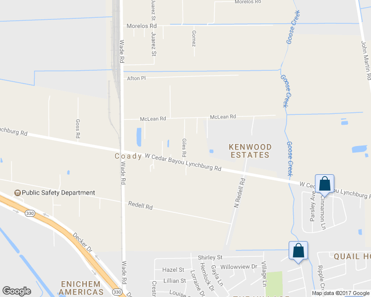 map of restaurants, bars, coffee shops, grocery stores, and more near 4118 West Cedar Bayou Lynchburg Road in Baytown