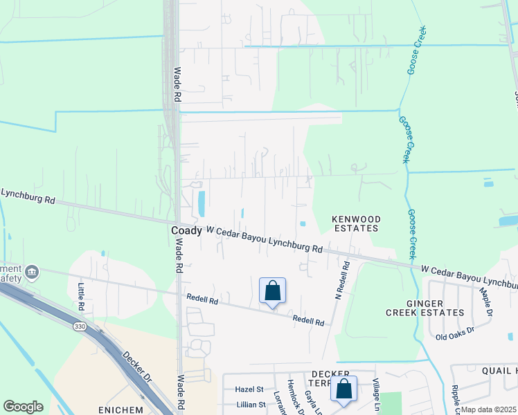 map of restaurants, bars, coffee shops, grocery stores, and more near 4200 West Cedar Bayou Lynchburg Road in Baytown