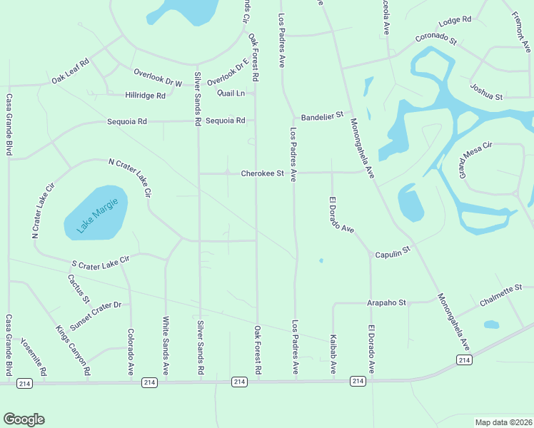 map of restaurants, bars, coffee shops, grocery stores, and more near 7645 Oak Forest Road in Keystone Heights