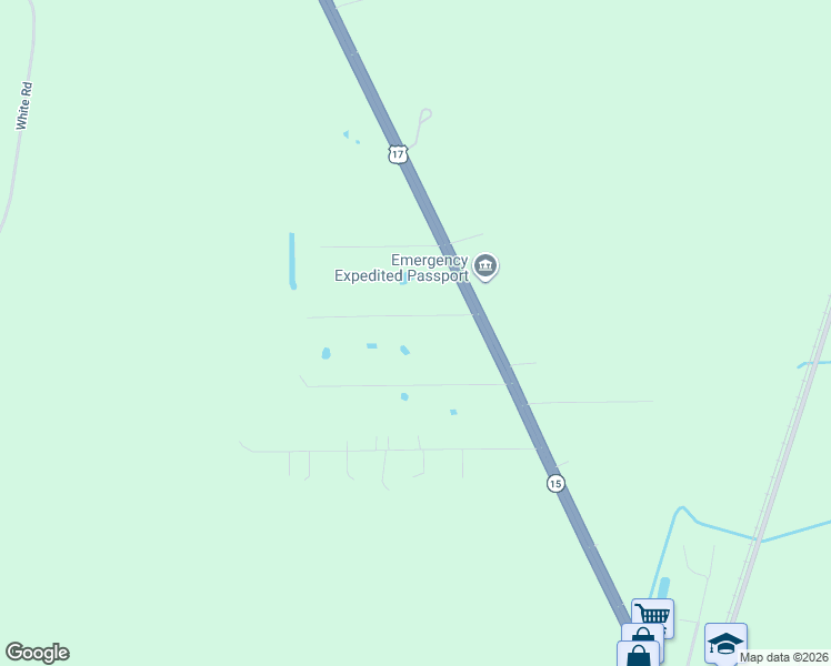 map of restaurants, bars, coffee shops, grocery stores, and more near 117 Jack Road in Palatka