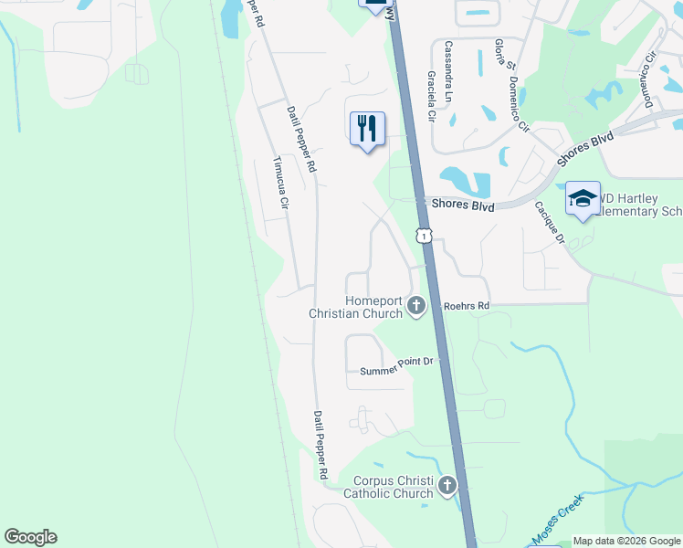 map of restaurants, bars, coffee shops, grocery stores, and more near 316 Brantley Harbor Drive in St. Augustine