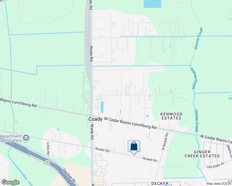 map of restaurants, bars, coffee shops, grocery stores, and more near 4432 1/2 McLean Road in Baytown