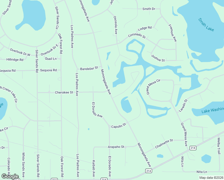 map of restaurants, bars, coffee shops, grocery stores, and more near 7621 Monongahela Avenue in Keystone Heights