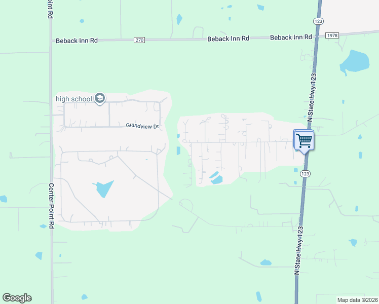 map of restaurants, bars, coffee shops, grocery stores, and more near 629 Birmensdorf Drive in San Marcos