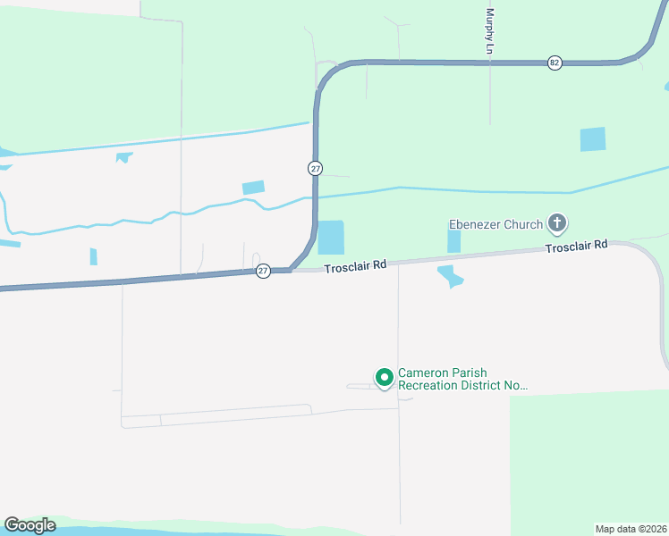 map of restaurants, bars, coffee shops, grocery stores, and more near Trosclair Road in Cameron