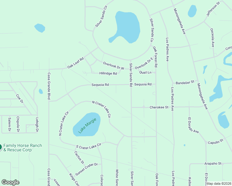 map of restaurants, bars, coffee shops, grocery stores, and more near 7601 Sand Dune Court in Keystone Heights
