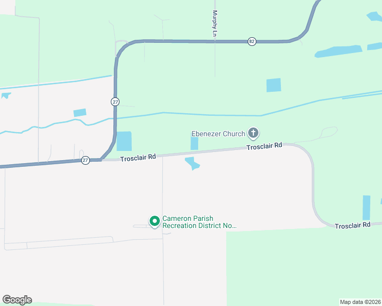 map of restaurants, bars, coffee shops, grocery stores, and more near Trosclair Road in Cameron
