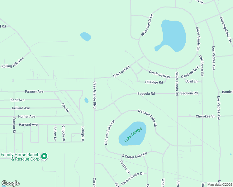 map of restaurants, bars, coffee shops, grocery stores, and more near 5888 Sequoia Road in Keystone Heights