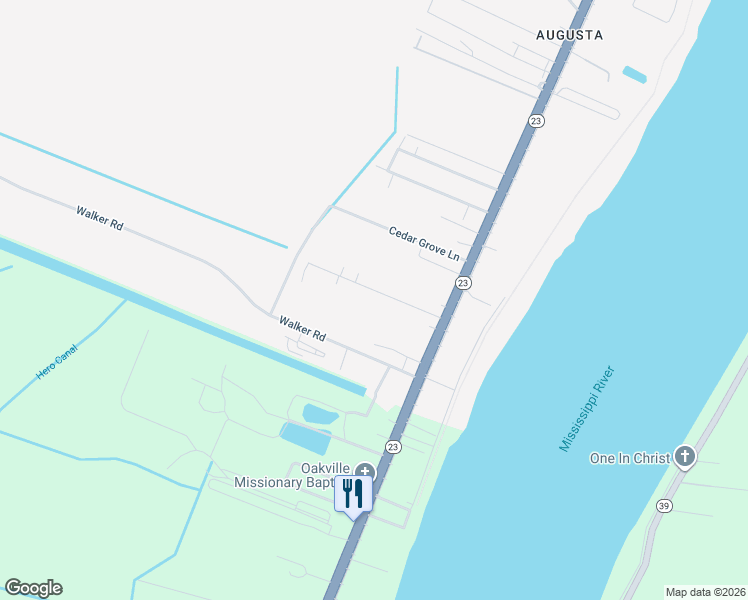 map of restaurants, bars, coffee shops, grocery stores, and more near 191 Bergeron Drive in Belle Chasse