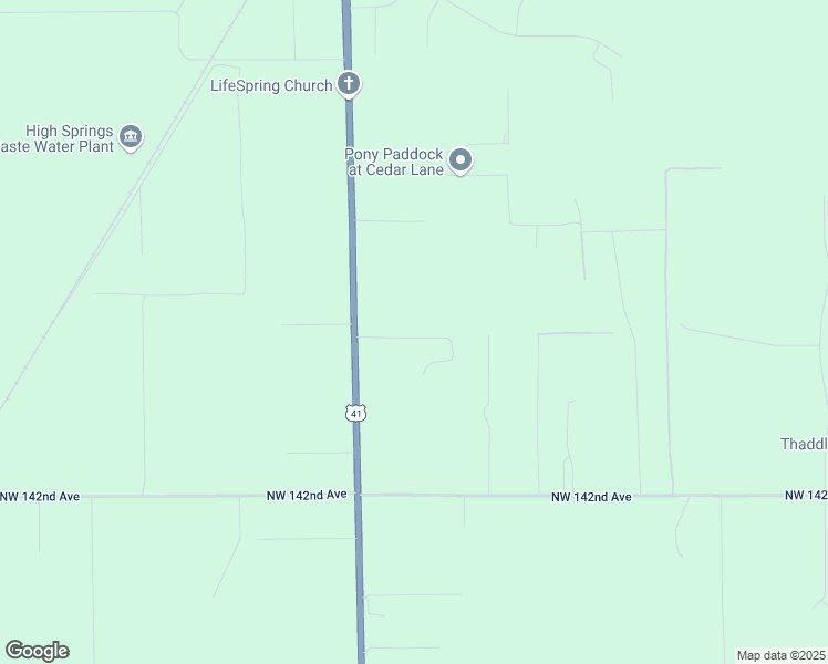 map of restaurants, bars, coffee shops, grocery stores, and more near 14801 Highway 45 in High Springs