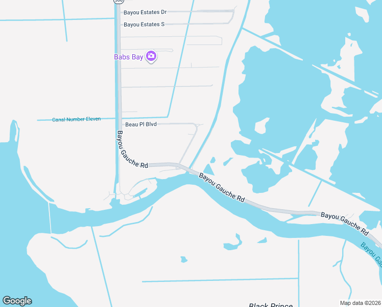 map of restaurants, bars, coffee shops, grocery stores, and more near 307 Beau Place Boulevard in Des Allemands