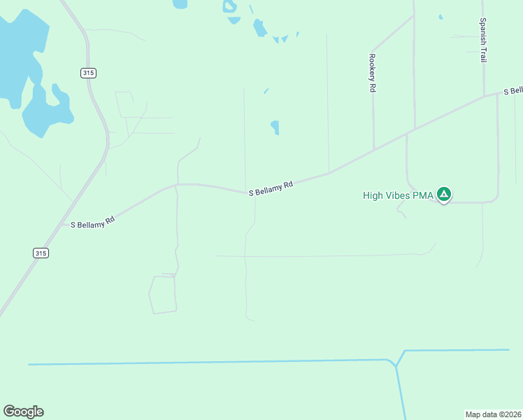 map of restaurants, bars, coffee shops, grocery stores, and more near 1756 Bellamy Road in Florahome