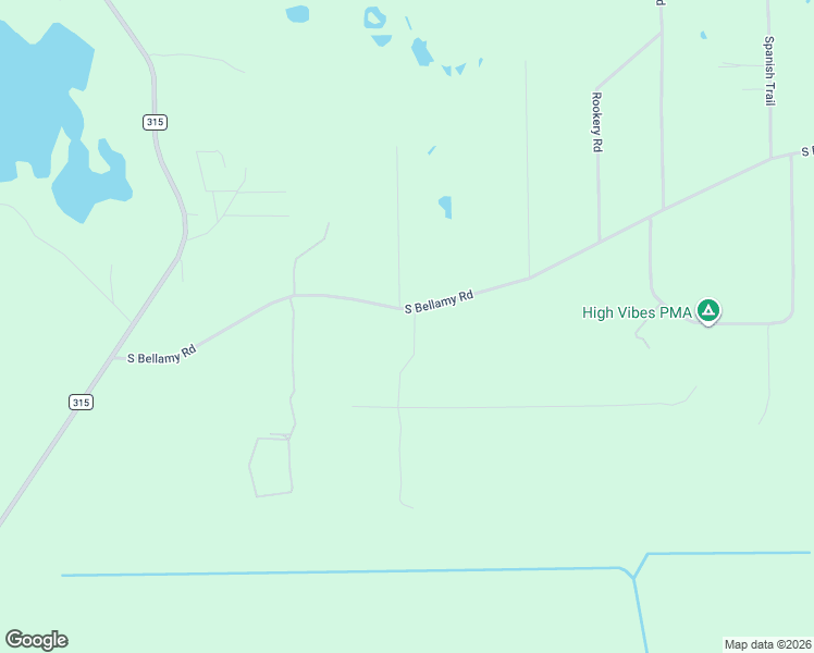 map of restaurants, bars, coffee shops, grocery stores, and more near 1756 Bellamy Road in Florahome