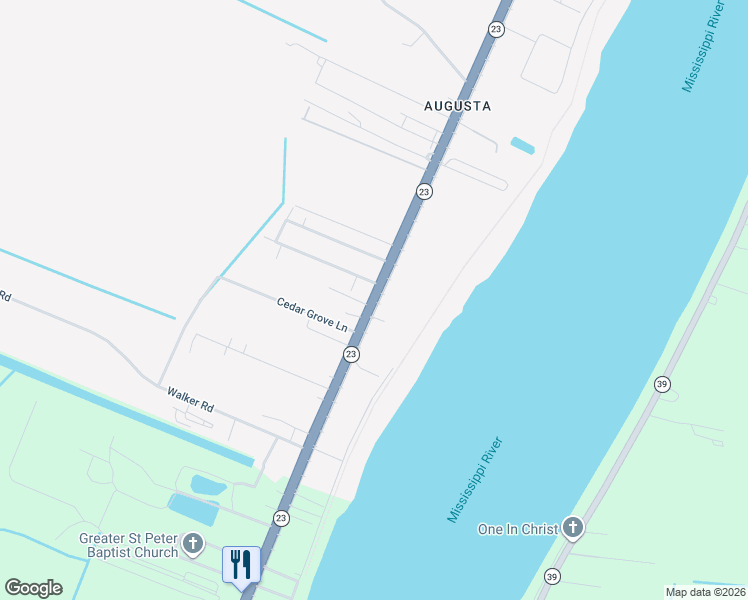 map of restaurants, bars, coffee shops, grocery stores, and more near 101 Clausen Road in Belle Chasse