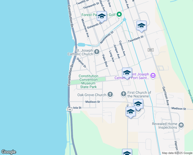 map of restaurants, bars, coffee shops, grocery stores, and more near 300 Allen Memorial Way in Port St. Joe