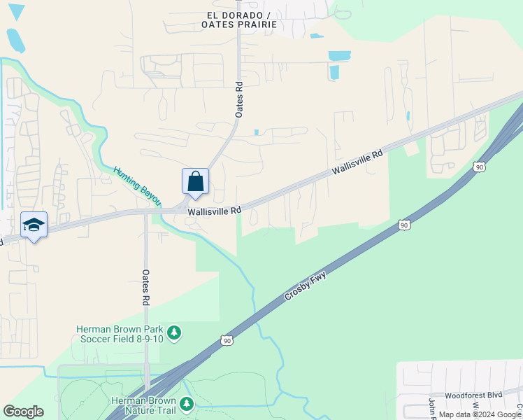 map of restaurants, bars, coffee shops, grocery stores, and more near 18 Baca Street in Houston