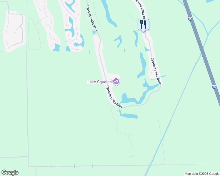 map of restaurants, bars, coffee shops, grocery stores, and more near 5048 Cypress Links Boulevard in Elkton