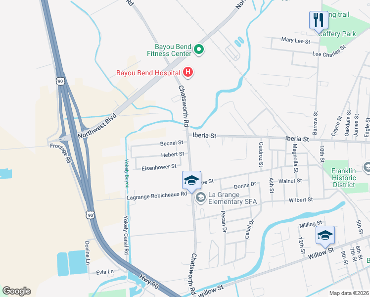 map of restaurants, bars, coffee shops, grocery stores, and more near 1876-1952 Par Road 18 in Franklin