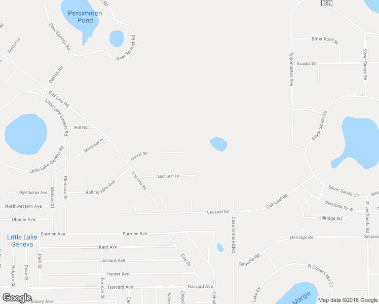 map of restaurants, bars, coffee shops, grocery stores, and more near 6000 Hunter Road in Keystone Heights