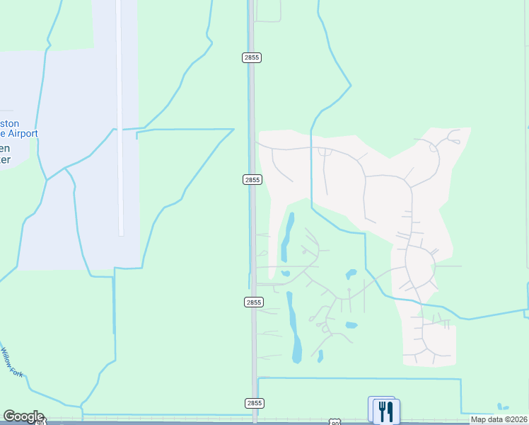 map of restaurants, bars, coffee shops, grocery stores, and more near 1550 Farm to Market 2855 in Katy