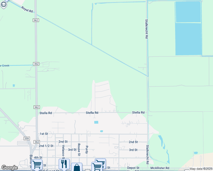 map of restaurants, bars, coffee shops, grocery stores, and more near 3503 Brook Valley Drive in Brookshire