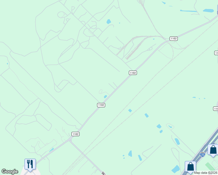 map of restaurants, bars, coffee shops, grocery stores, and more near 7521 Farm to Market Road 1102 in New Braunfels