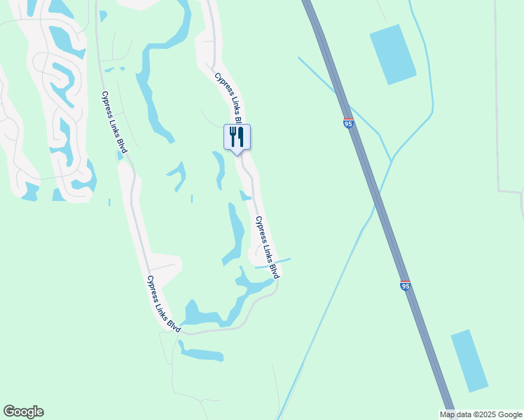 map of restaurants, bars, coffee shops, grocery stores, and more near 5327 Cypress Links Boulevard in Elkton
