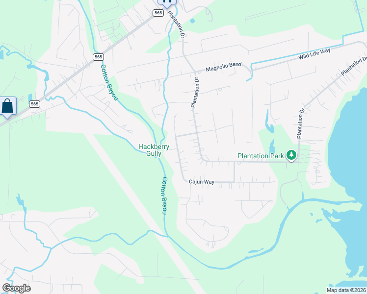 map of restaurants, bars, coffee shops, grocery stores, and more near 5874 Natchez Trce in Baytown