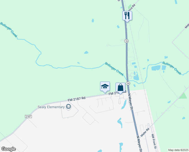 map of restaurants, bars, coffee shops, grocery stores, and more near in Sealy