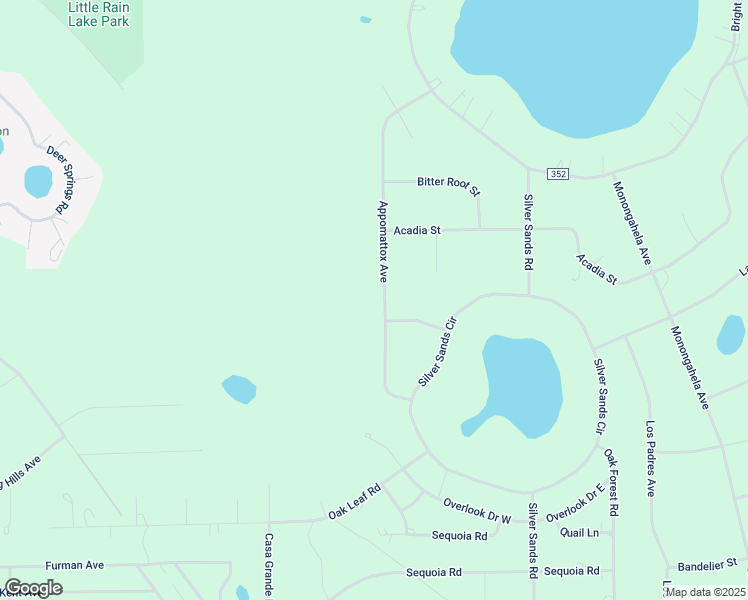 map of restaurants, bars, coffee shops, grocery stores, and more near 7506 Appomattox Avenue in Keystone Heights
