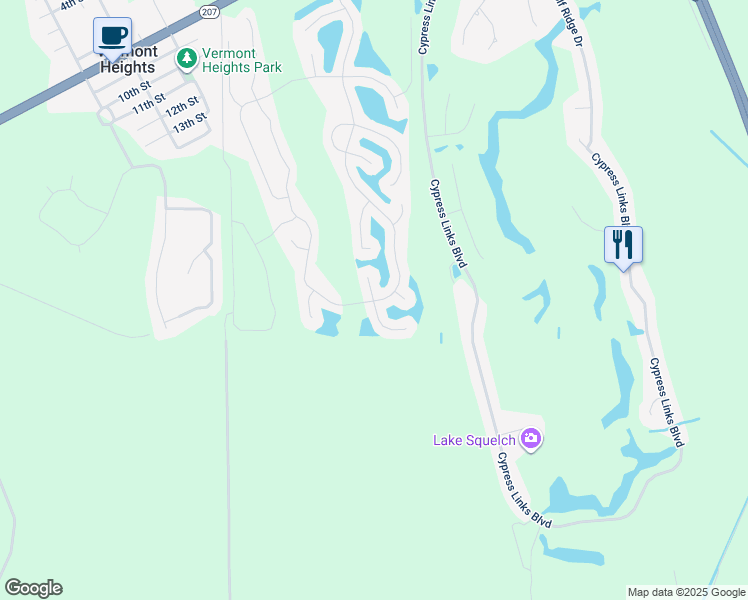 map of restaurants, bars, coffee shops, grocery stores, and more near 4926 Coquina Crossing Drive in Elkton
