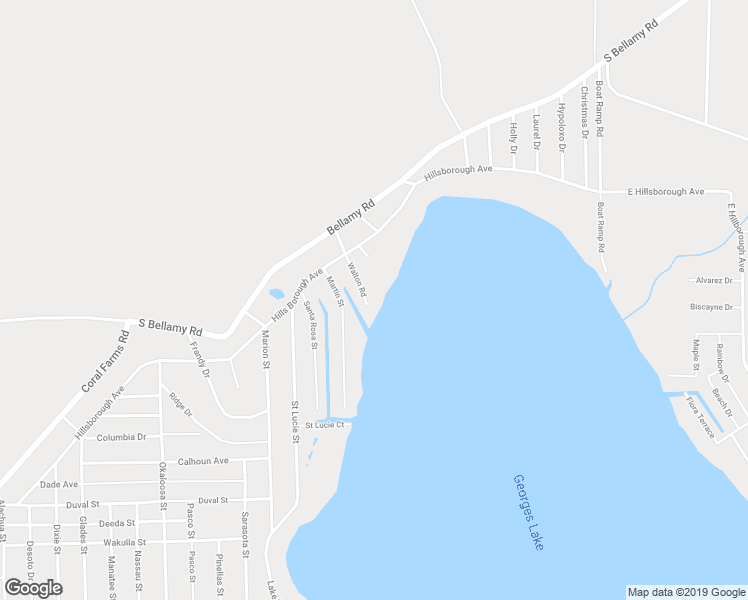 map of restaurants, bars, coffee shops, grocery stores, and more near 214 Walton Road in Florahome