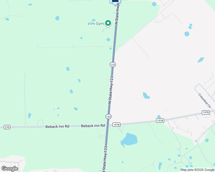 map of restaurants, bars, coffee shops, grocery stores, and more near 16870 Highway 123 in San Marcos