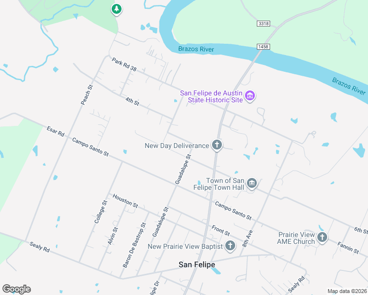 map of restaurants, bars, coffee shops, grocery stores, and more near 410 6th St in Sealy